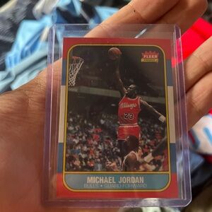 Michael Jordan rookie card fleer 86